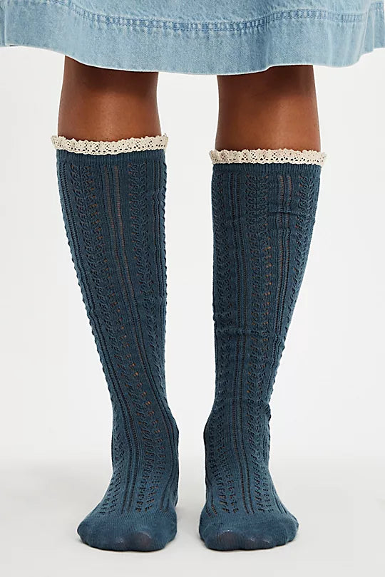 Misty Net Pointelle Tall
