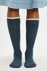Misty Net Pointelle Tall