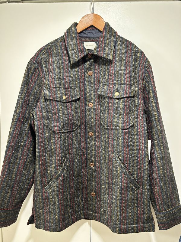 Wool Overshirt In Multi Herringbone · Marcus · The Bear · Seek