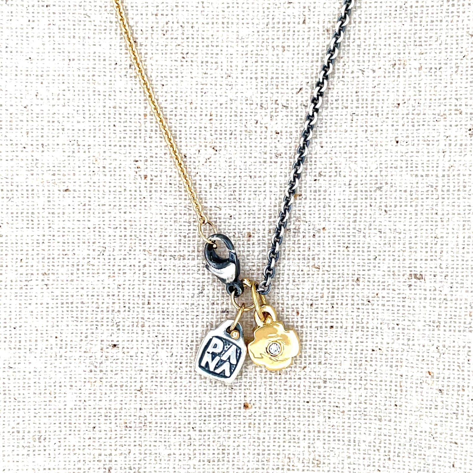 Mixed Metal Chain Necklace