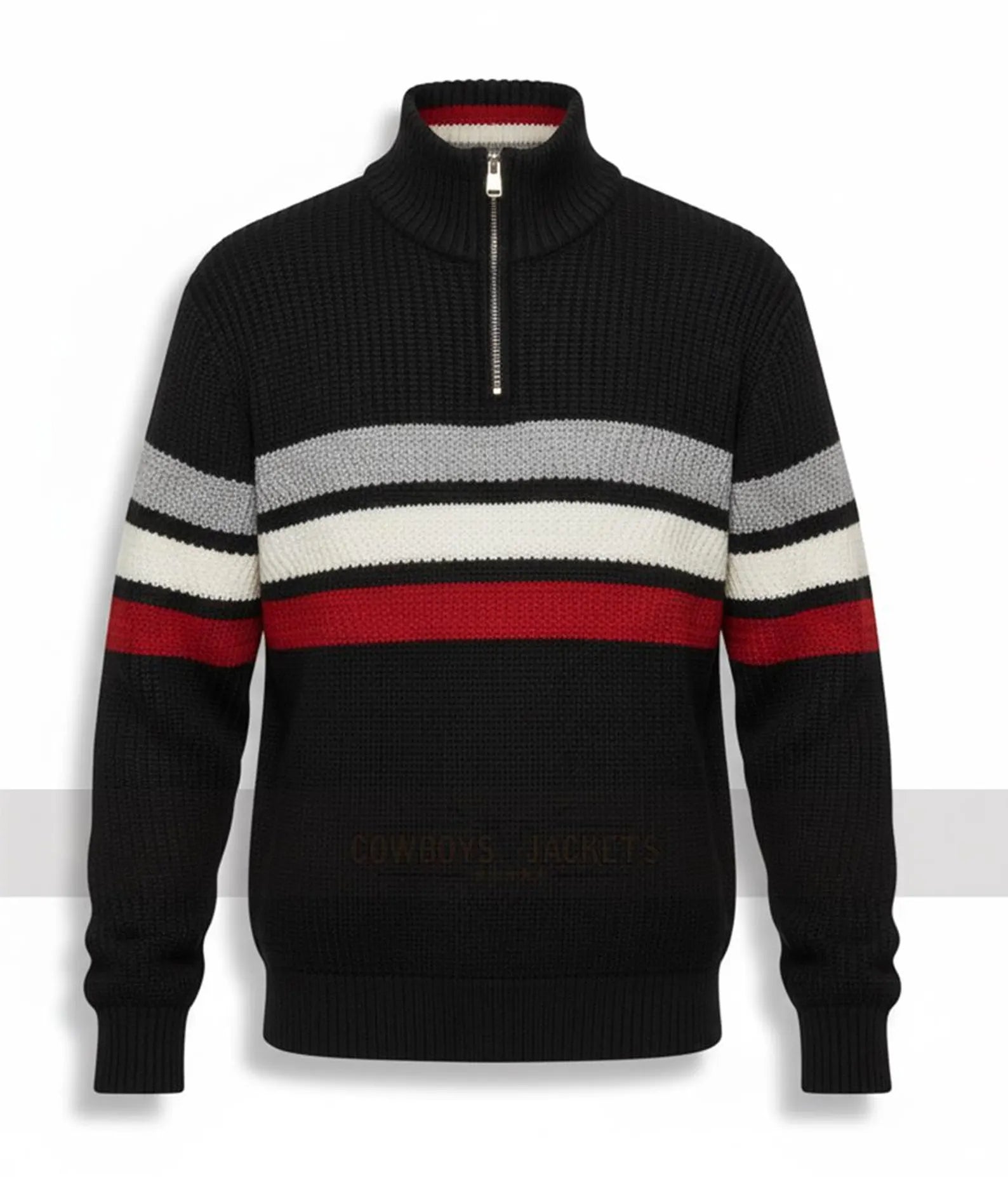 Striped Sweater Quarter-Zip