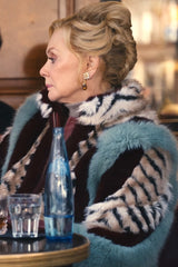 Akira multicolor mixed-print faux fur coat product photo