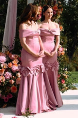Shop Lexi Howard's Pink Off-the-Shoulder Bow Maxi Dress from Euphoria Season 3 · Seek