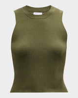 Sablyn Angie sleeveless rib tank top product photo on white background