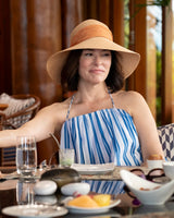 Blue and White Stripe Cotton Dress