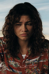Shop Rue Bennett's Red Airways Aloha Shirt from Euphoria Season 3 · Seek