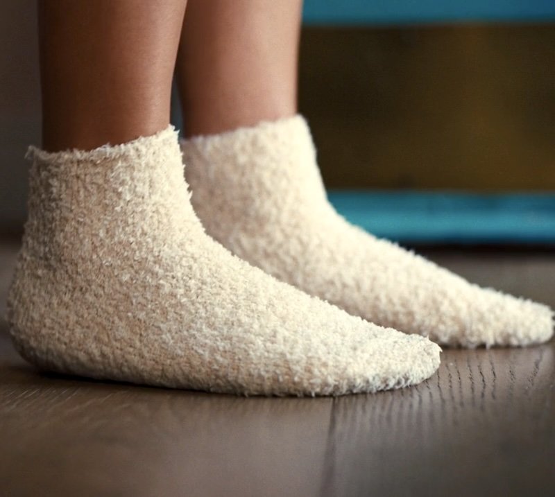 Shop Cassie Howard's White Cozy Short Socks from Euphoria Season 3 · Seek
