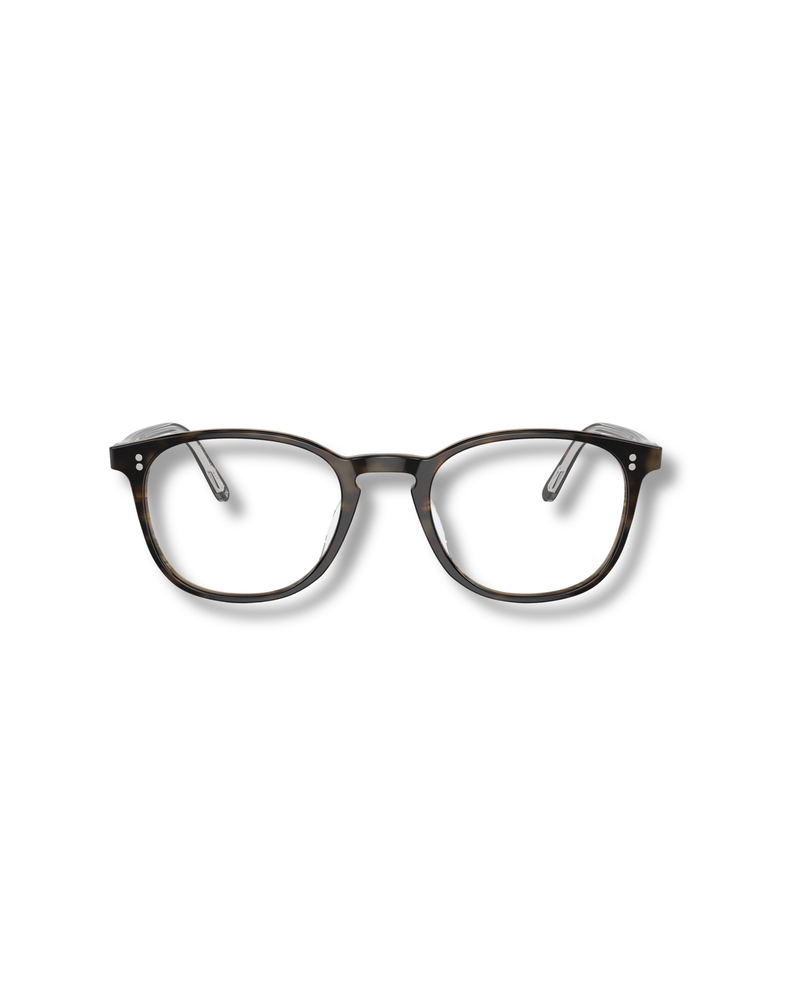 Pair of eyeglasses on a white background