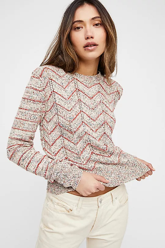 Zig Zag Pullover Sweater · Tiffany · The Bear · Seek