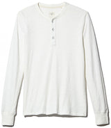 CLASSIC HENLEY SLIM FIT SHIRT IN WHITE