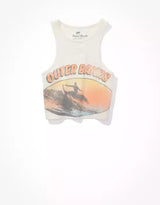 Outer Banks Graphic Tank Top in Cream