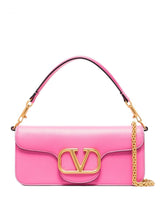Pink V-Logo Clutch Bag