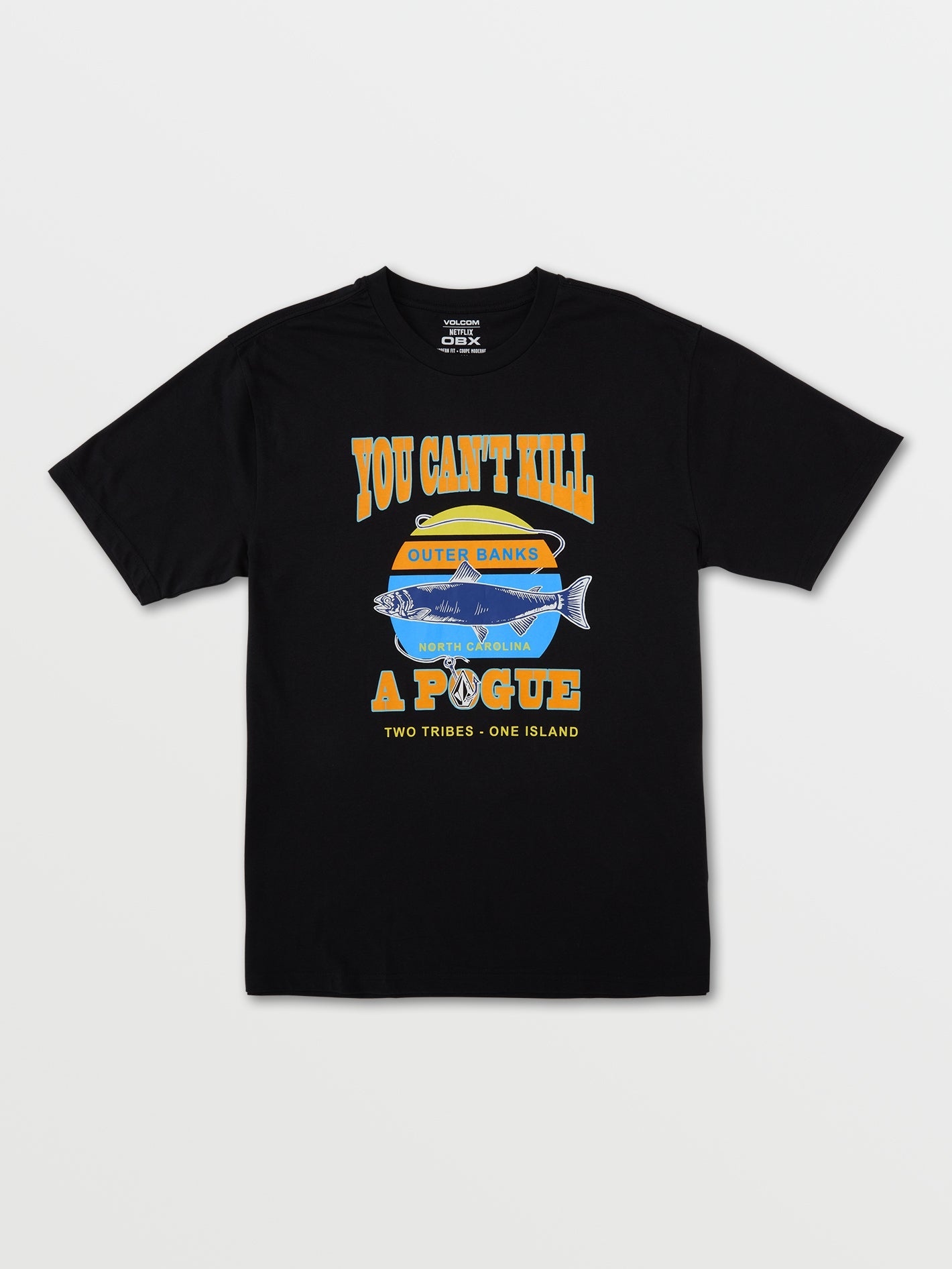 OBX CAN'T KILL A POGUE TEE in BLACK