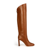 Adriana High-heel Nappa Brown Leather Boots