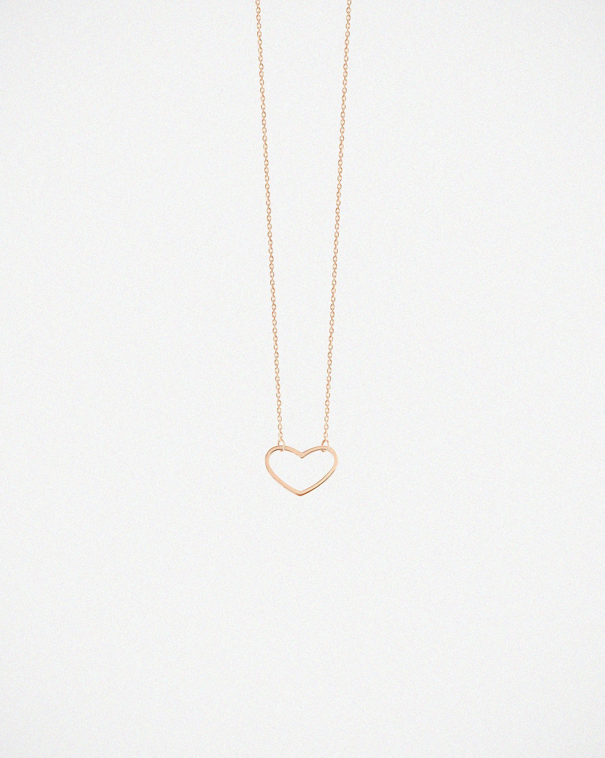 Angie 18K ROSE GOLD HEART NECKLACE
