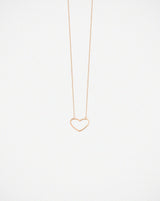 Angie 18K ROSE GOLD HEART NECKLACE