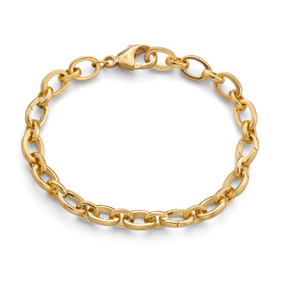 "AUDREY" CHARM BRACELET IN 18K YELLOW GOLD