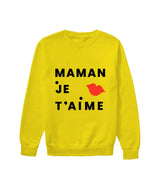 Maman Je T’aime Yellow Sweatshirt