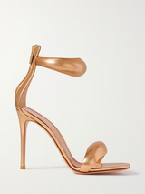 BIJOUX 105 metallic leather heeled sandals