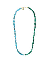 Turquoise + Malachite Rope Necklace