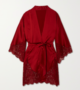 Killing Eve Moscow satin and Leavers lace robe