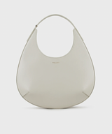 Small la Prima hobo bag in white palmellato leather