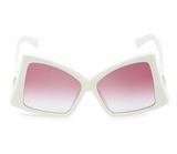 BUTTERFLY ACETATE Sunglasses WITH ROMAN STUD in ivory