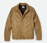 Flannel Lined Waxed Trucker Jacket in Field Tan