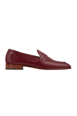 LUCA BURGUNDY PENNY LOAFERS