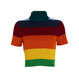 Lilou Rainbow Striped Sweater Top