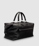 The Vagabond Weekender Duffle in Buffalo Black Leather
