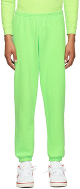 Green Logo Lounge Pants in Neon Green