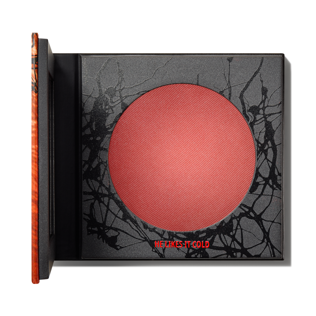 MAC X Stranger Things POWDER BLUSH IN HE LIKES IT COLD VINTAGE WASH RED