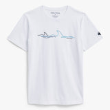 NAUTICA X Shark Week Sustainably Crafted Graphic Wave T-Shirt in White