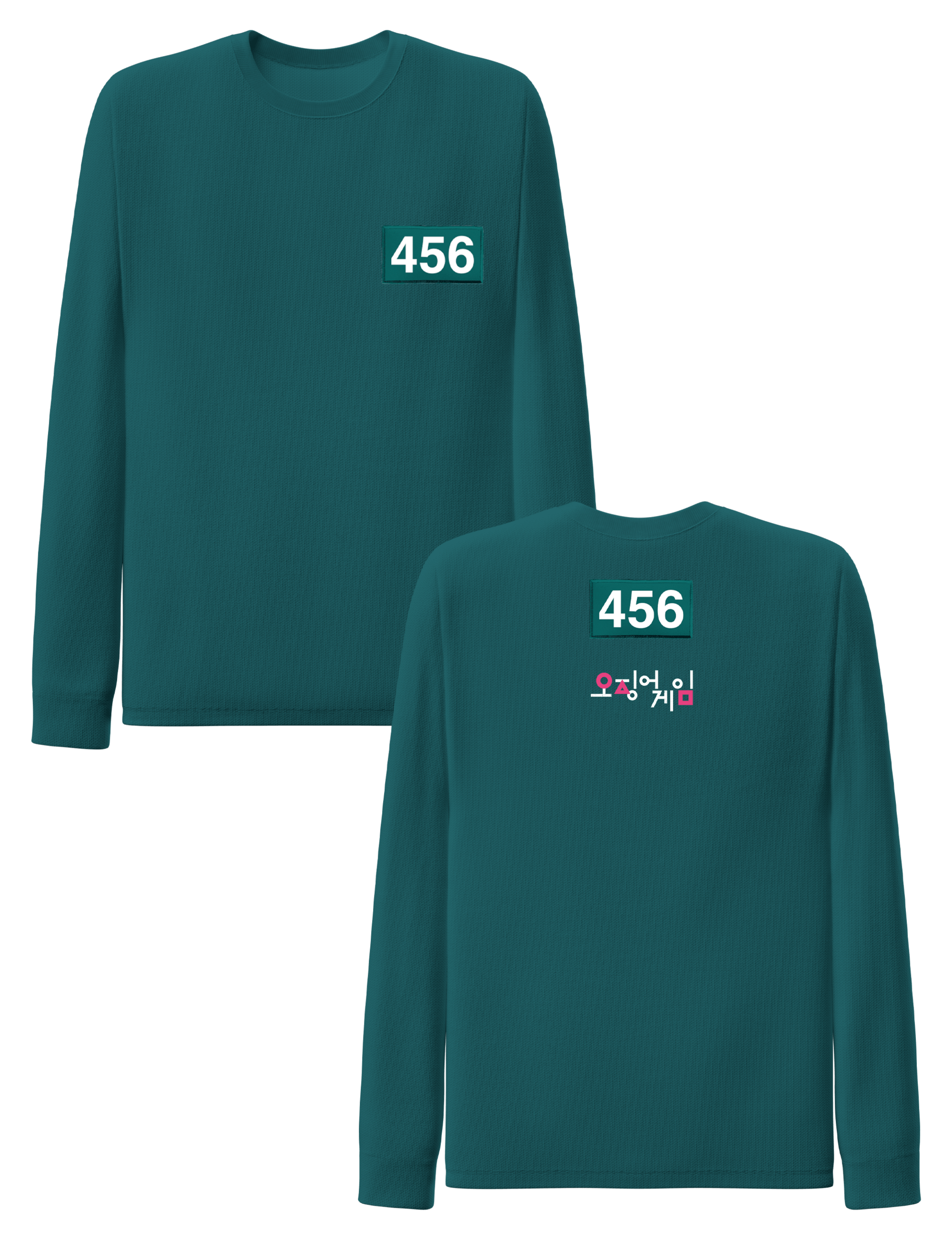 Squid Game Players Number Jade Custom Long Sleeve T-Shirt by gfxt3ch
