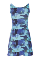 GINGER DRESS in Azul Blue Floral Print