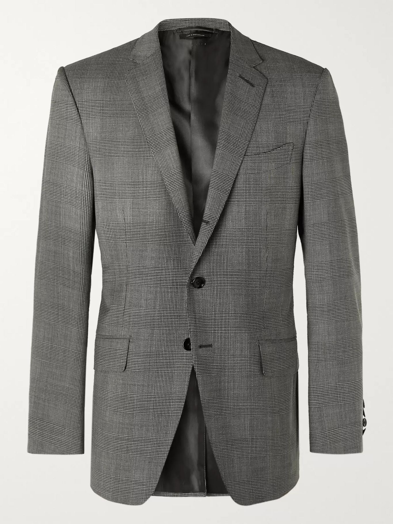 O'Connor Prince of Wales Checked Wool-Blend Suit Jacket